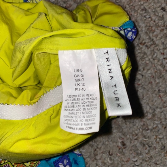 Trina Turk Corsica Off the Shoulder One Piece - Picture 4 of 4